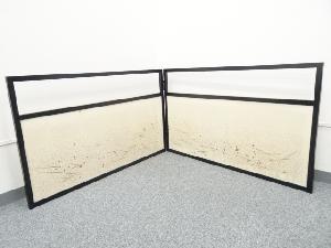 金箔散松葉文風炉先屏風